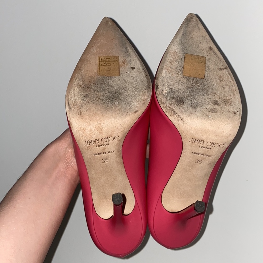 Bubble (Hot Pink) Jimmy Choo Pumps - Picture 4 of 6